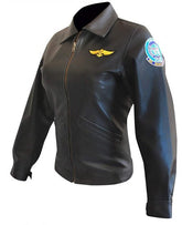 Women's Top Gun Kelly Mcgillis Leather Jacket